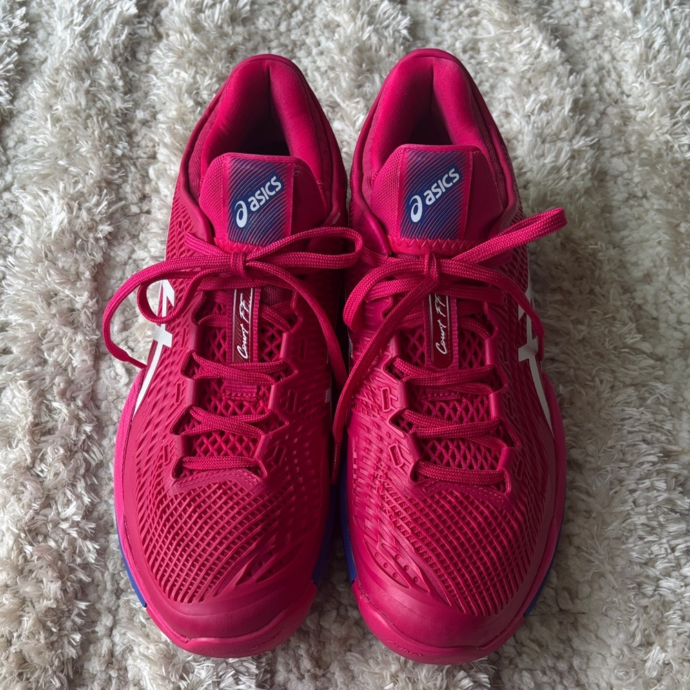 ASICS Women's Pink Court FF 3 Tennis Shoes